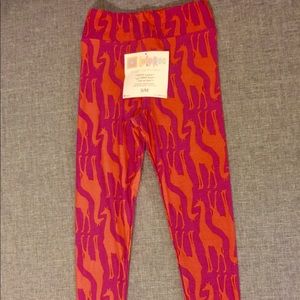 Lularoe Girls giraffe legging S/M